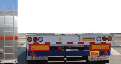 Kaile  AKL9400GRY40 Aluminum alloy flammable liquid tank transport semi-trailer