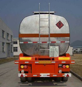 Zhongshang Automobile ZZS9380GHY Chemical liquid transportation semi-trailer