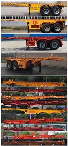 Changchunyu Chuangbai Automobile FCC9351TWY Transport semi-trailer of dangerous goods tank frame