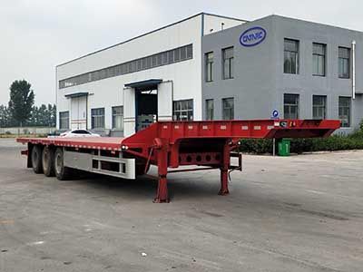 Dongzheng Automobile ADZ9406TDP Low flatbed semi-trailer