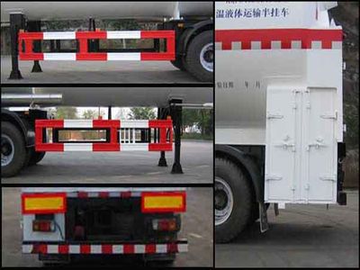 Chuan brand automobile KQF9409GDYFSD Low temperature liquid transport semi-trailer