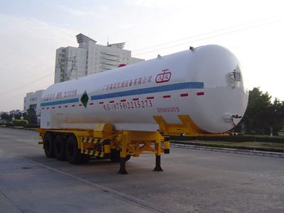 Jiuyuan  KP9401GDY Low temperature liquid transport semi-trailer