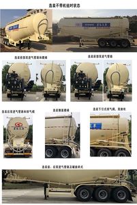 Xingma  AH9401GFL4 Medium density powder material transportation semi-trailer