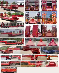 Wanqi Automobile CTD9403TDP Low flatbed semi-trailer