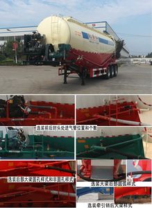 Huayuda  LHY9400GFL53 Low density powder material transportation semi-trailer