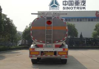 Hua Wei Chi Le  SGZ9406GYY Aluminum alloy oil transport semi-trailer