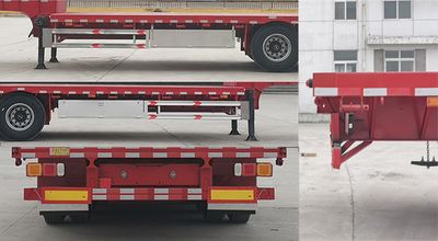 Pangu Jinhang  JHT9400TDP Low flatbed semi-trailer