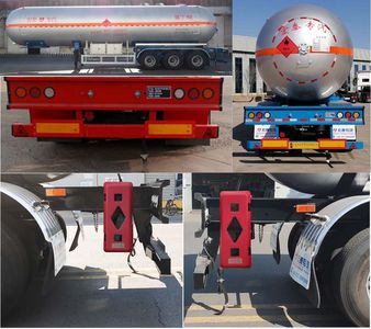 Zhengkang Hongtai brand automobiles HHT9408GYQ Semi trailer for liquefied gas transportation