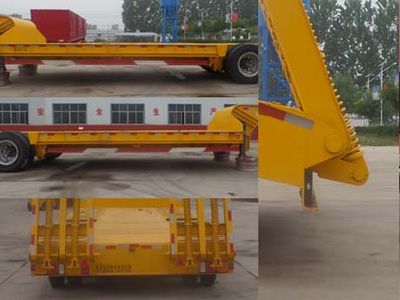 Liyuanda brand automobiles LWY9400TDP Low flatbed semi-trailer