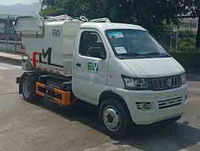 Fulongma  FLM5040ZZZDTBEVH Pure electric self loading and unloading garbage truck