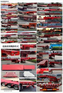 Weihua Tongda brand automobiles LFX9400TDP Low flatbed semi-trailer