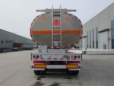 Zhengkang Hongtai brand automobiles HHT9290GYY Aluminum alloy oil transport semi-trailer