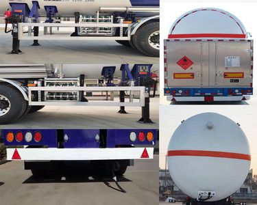 Juwang  ZJW9404GDY Low temperature liquid transport semi-trailer