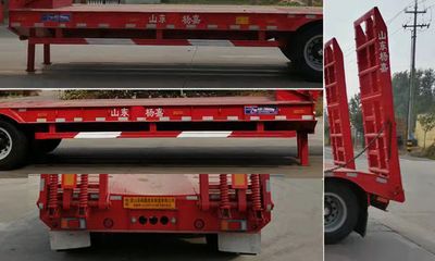 Yangjia  LHL9408TDPA Low flatbed semi-trailer