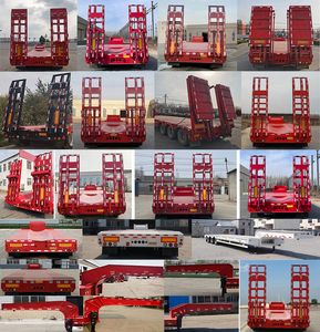 Yixiangtong  QAT9381TDP Low flatbed semi-trailer