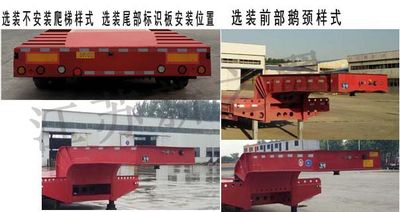 Zhou Qiangqiang  RZQ9400TDP Low flatbed semi-trailer