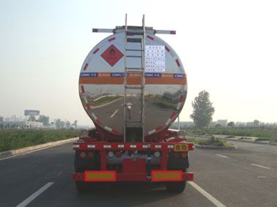 Lingyu  CLY9408GRYA Flammable liquid tank transport semi-trailer