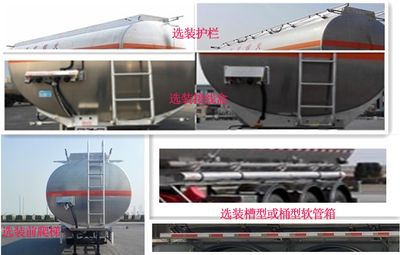 Tianming  TM9402GYYA Aluminum alloy oil transport semi-trailer