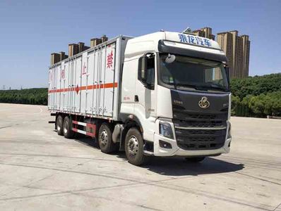 Huatong brand automobiles HCQ5327XRQLZ6 Flammable gas box transport vehicle