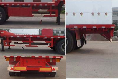 Zhongyuntong brand automobiles JZJ9400TPBE Flat transport semi-trailer