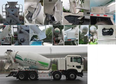 Lingyu  CLY5317GJB30BEV Pure electric concrete mixing and transportation vehicle