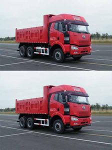 Jiefang Automobile CA3250P66K2L1T1AE5 Flat head diesel dump truck