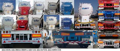 Ruijiang  WL9409GFL35 Medium density powder material transportation semi-trailer