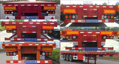 CIMC ZJV9401TPBBYG Flat transport semi-trailer