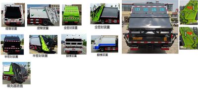 Zhongyunwei brand automobiles ZYW5120ZYS6EQ Compressed garbage truck