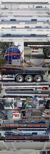 Lingyu  CLY9400GFWC Tank transport semi-trailer for corrosive substances