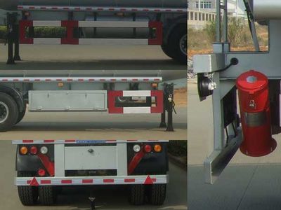 Fushi  LFS9400GRY Flammable liquid tank transport semi-trailer