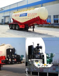 Minjiang brand automobiles YZQ9400GXH Lower ash semi-trailer