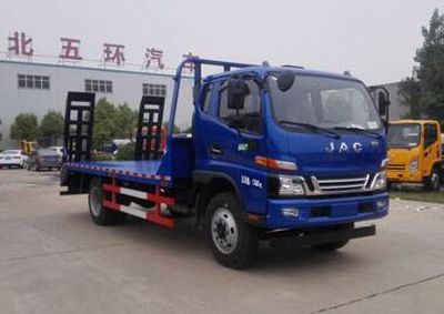 Huatong brand automobiles HCQ5140TPBHF5 Flat transport vehicle