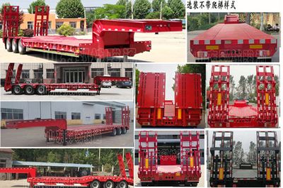 Chenlu  LJT9381TDP Low flatbed semi-trailer