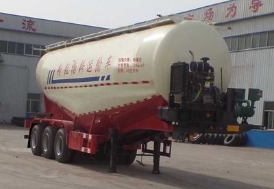 Liangyun brand automobile SLY9405GFL Medium density powder material transportation semi-trailer