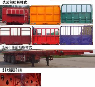 Yongxing Business Brand Automobile STS9402ZZXPC Flat dump semi-trailer