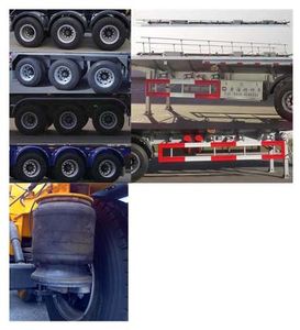 Huanghai  DD9400GFW Tank transport semi-trailer for corrosive substances