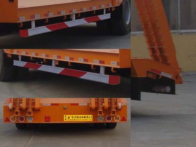 Liangshan Dongyue  CSQ9282TDPA Low flatbed transport semi-trailer