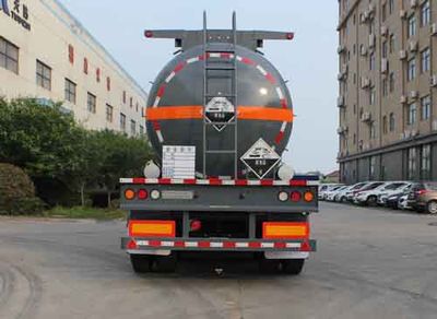 Wanqi Automobile CTD9402GFW Tank transport semi-trailer for corrosive substances