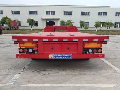 Nanjun  NJP9400TDP Low flatbed semi-trailer