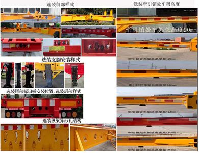 Weihua Feixiang  LFX9350TJZ Container transport semi-trailer