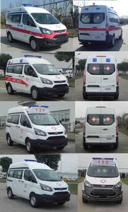 Jiangling Quanshun brand automobiles JX5036XJHZJ6V ambulance