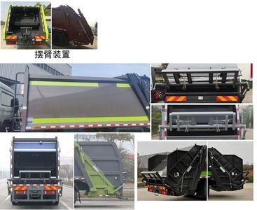 Chinese license plate cars TEG5180ZYSAZCBEV1 Pure electric compression garbage truck