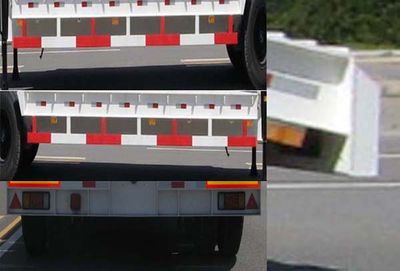 Huanda  BJQ9330TDP Low flatbed semi-trailer