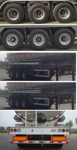 Lingyu  CLY9401GRYH Aluminum alloy flammable liquid tank transport semi-trailer