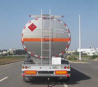 Lingyu  CLY9401GRYH Aluminum alloy flammable liquid tank transport semi-trailer