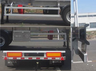 Lingyu  CLY9401GRYH Aluminum alloy flammable liquid tank transport semi-trailer