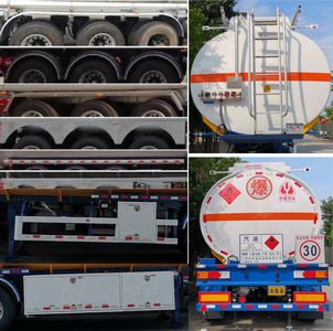 Yongqiang  YQ9401GYYCT1 Aluminum alloy oil transport semi-trailer