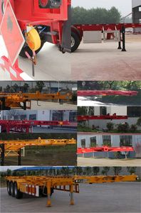 Wanqi Automobile CTD9400TWY Transport semi-trailer of dangerous goods tank frame