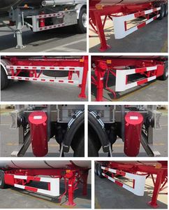 Tonghua  THT9400GRYG Aluminum alloy flammable liquid tank transport semi-trailer